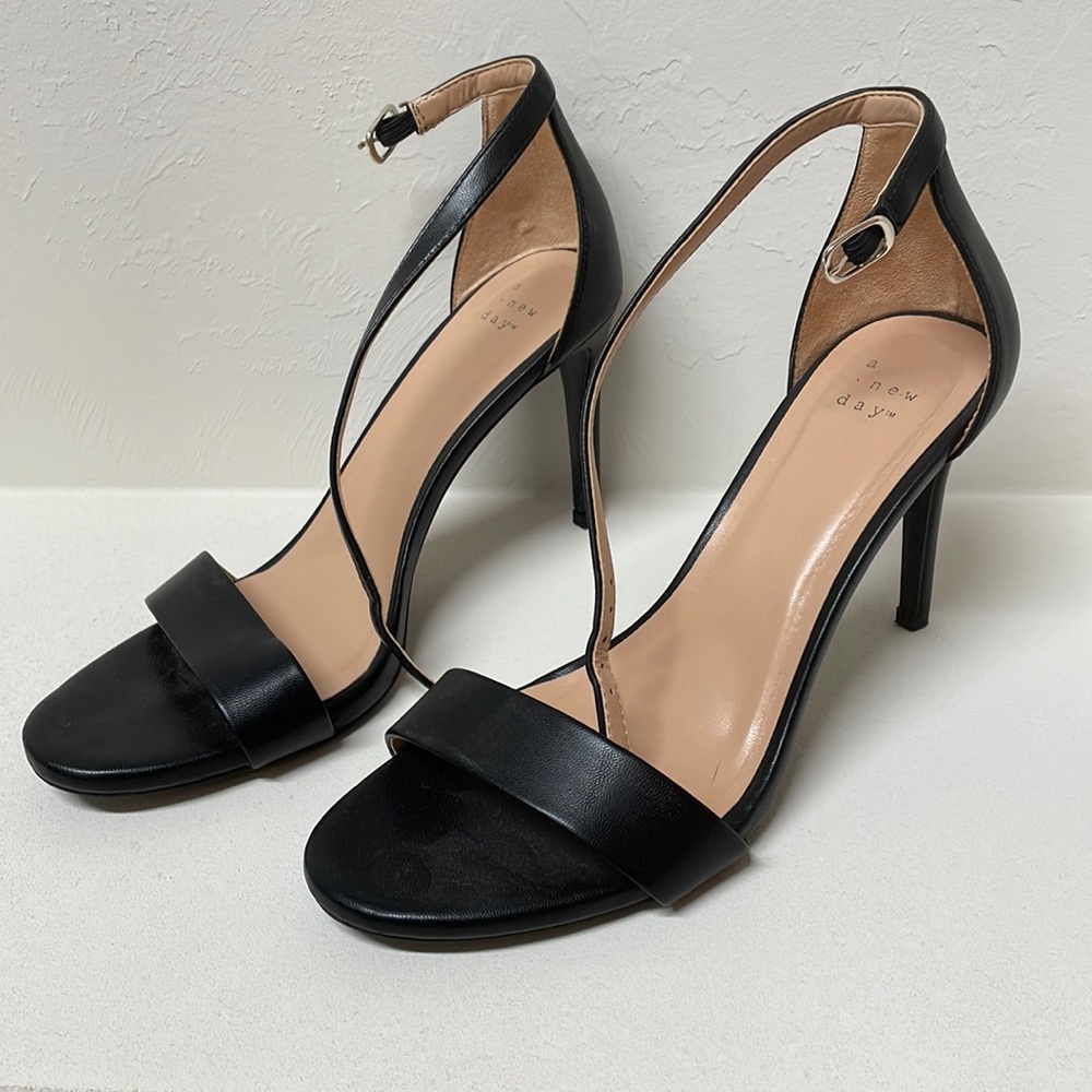 A New Day black strap heels